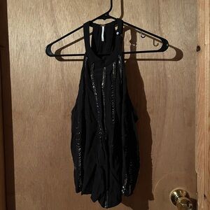 Black Sleeveless Women's Top